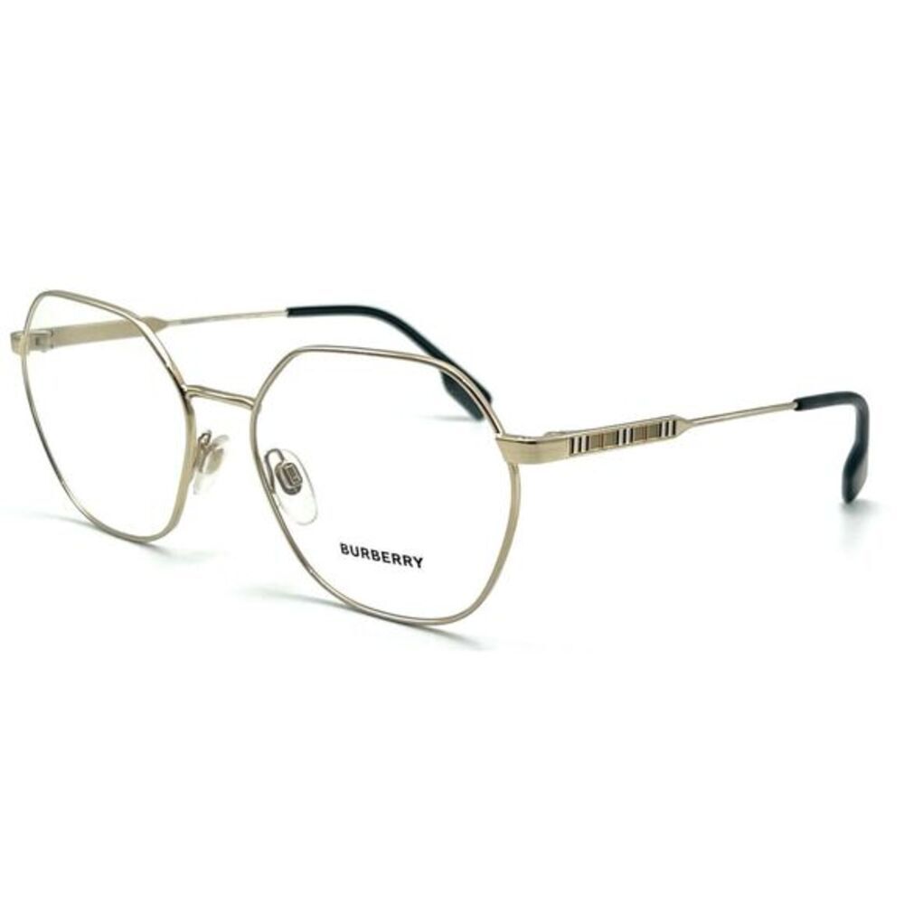 NEW BURBERRY BE1350 1109 GOLD AUTHENTIC EYEGLASSES 56-17 140